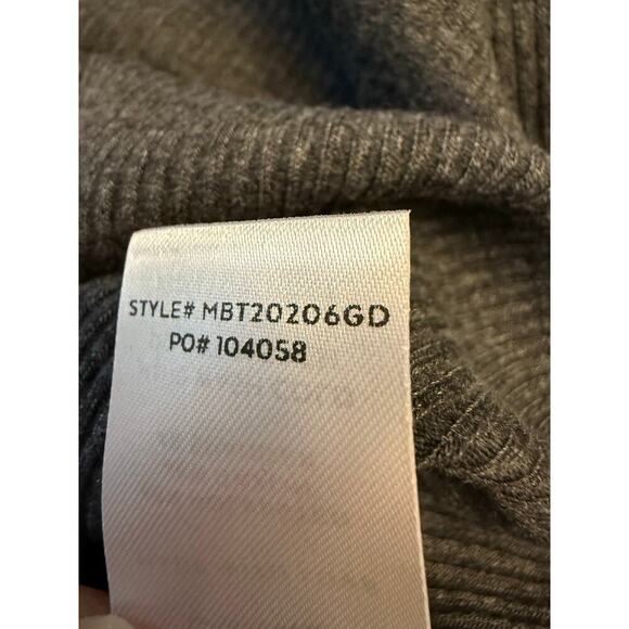 Lulus Women’s Dark Gray Stretch Ribbed Crop Racerback Tank Top Size S NWT - Picture 6 of 6